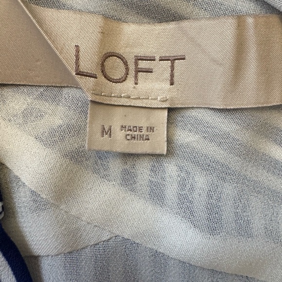 Loft Striped Shirt Dress, Size M - Picture 10 of 11